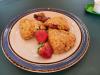 Scones and strawberries - what could be better for breakfast? Photo by Rhonda Silence